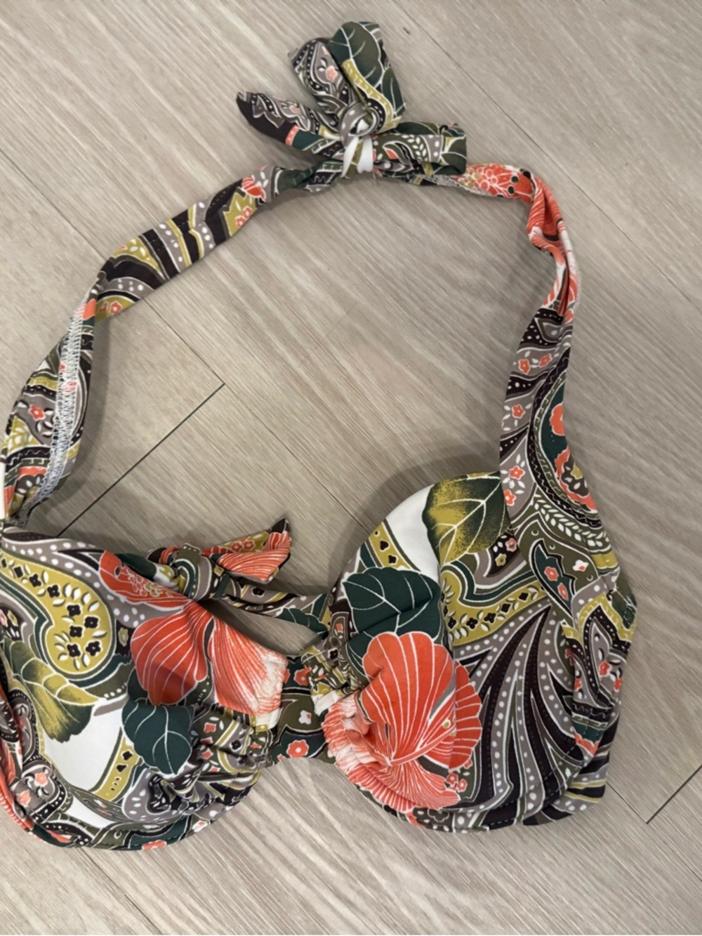 Tommy Bahama Multicolor Paisley Halter Bikini Top